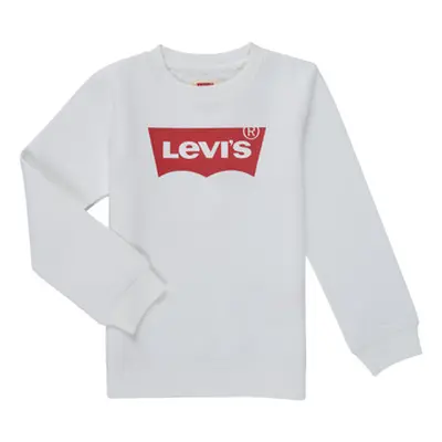 Levis BATWING CREWNECK SWEATSHIRT boys's Children's sweatshirt in White