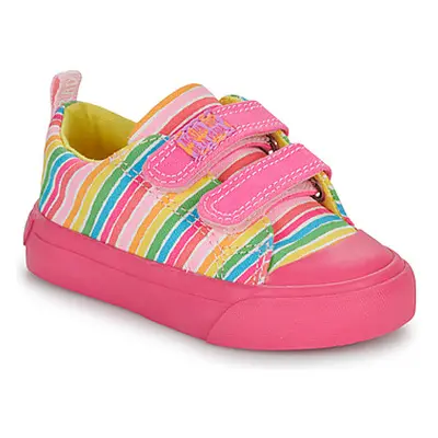 Agatha Ruiz de la Prada ZAPATO LONA RAYAS girls's Children's Shoes (Trainers) in Pink