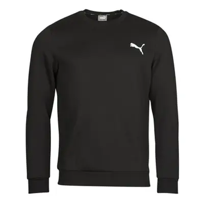 Puma ESS CREW SWEAT FL men's Sweatshirt in Black