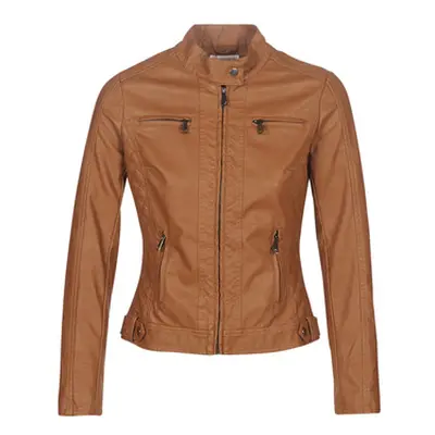 Moony Mood PUIR women's Leather jacket in Brown