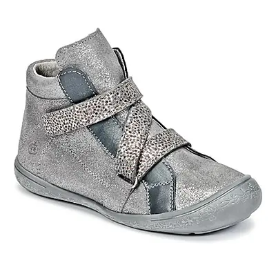 Citrouille et Compagnie HISSOU girls's Children's Shoes (High-top Trainers) in Silver