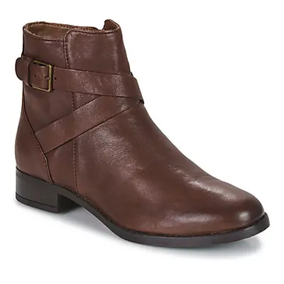 Clarks Hamble Buckle women's Mid Boots in Brown