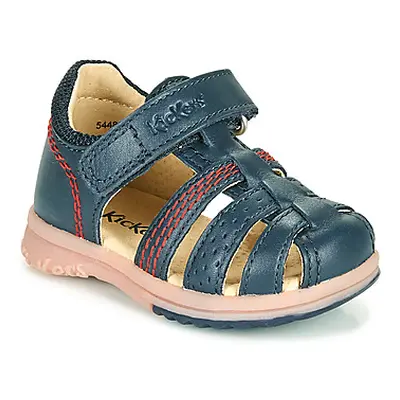 Kickers PLATIBACK boys's Children's Sandals in Blue