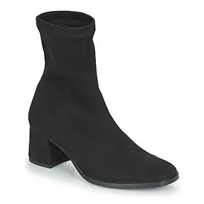 Myma 5897-MY-STRECH-VELOUR-NOIR women's Low Ankle Boots in Black