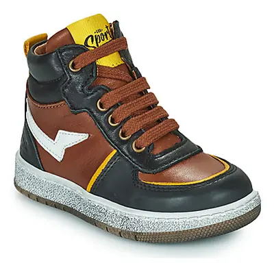 GBB PIAVA boys's Children's Shoes (High-top Trainers) in Brown