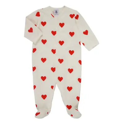 Petit Bateau MESCOEURS girls's Sleepsuits in Multicolour