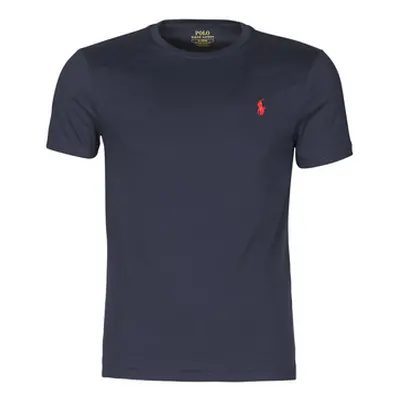 Polo Ralph Lauren T-SHIRT AJUSTE COL ROND EN COTON LOGO PONY PLAYER men's T shirt in Marine