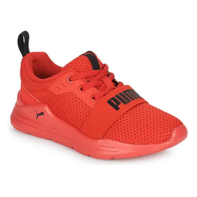 Puma Wired Run PS boys's Children's Sports Trainers (Shoes) in Red