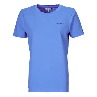 Tommy Hilfiger 1985 REG MINI CORP LOGOC-NK SS women's T shirt in Blue