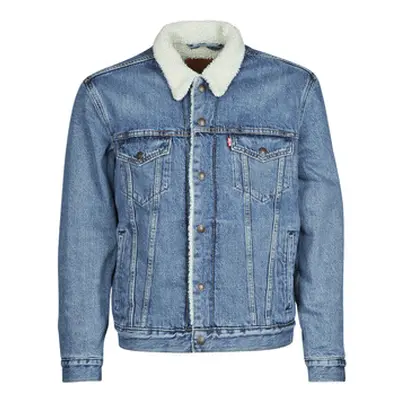 Levis TYPE 3 SHERPA TRUCKER men's Denim jacket in Blue