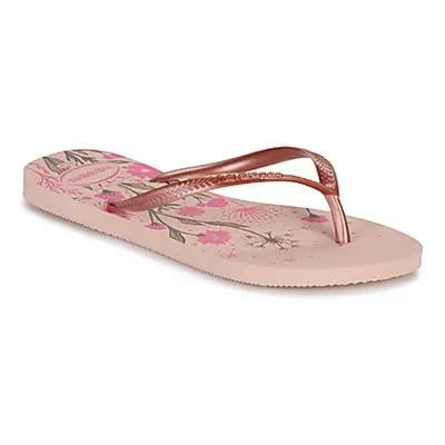 Havaianas SLIM ORGANIC women's Flip flops / Sandals (Shoes) in Pink