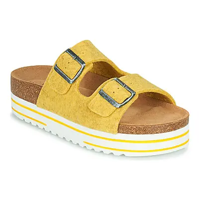 Shepherd Kattis women's Mules / Casual Shoes in Yellow