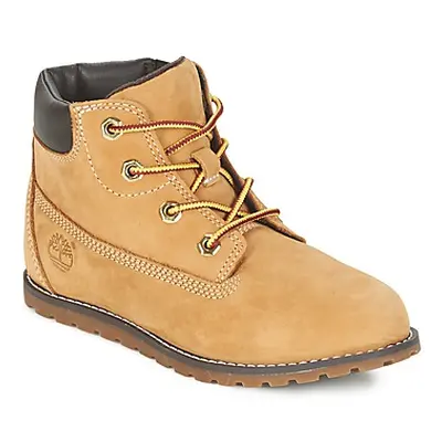 Timberland POKEY PINE 6IN BOOT WITH girls's Children's Mid Boots in Beige