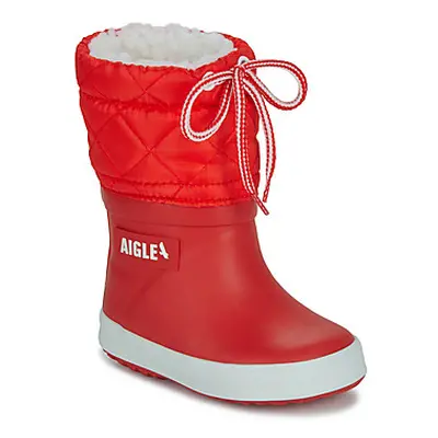 Aigle GIBOULEE boys's Children's Wellington Boots in Red