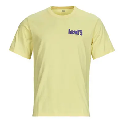 Levis SS RELAXED FIT TEE men's T shirt in Yellow