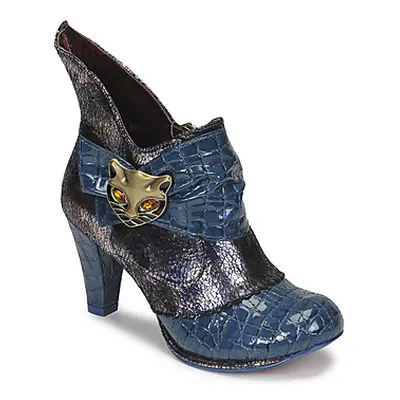 Irregular Choice MIAOW women's Low Ankle Boots in Marine