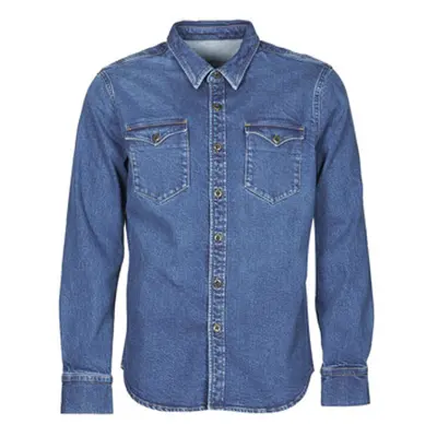 Yurban OPUCI men's Long sleeved Shirt in Blue