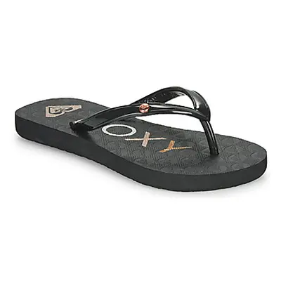 Roxy SANDY III girls's Children's Flip flops / Sandals in Black