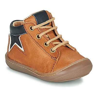 GBB AGONINO boys's Children's Shoes (High-top Trainers) in Brown