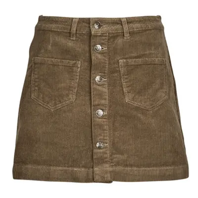 Only ONLAMAZING HW CORD SKIRT PNT women's Skirt in Brown