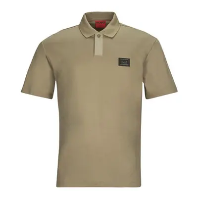 HUGO Dagros men's Polo shirt in Brown