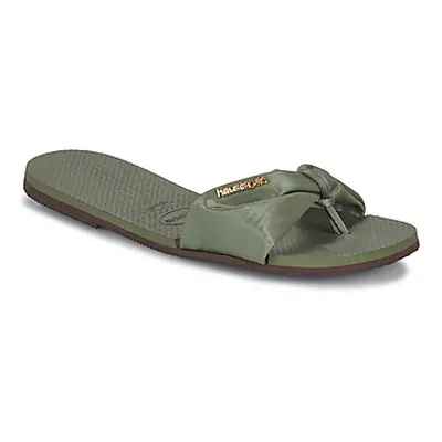 Havaianas YOU ST TROPEZ CLASSIC women's Flip flops / Sandals (Shoes) in Kaki