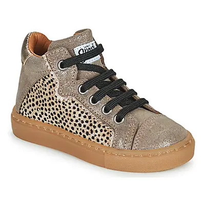 GBB JAYNE girls's Children's Shoes (High-top Trainers) in Brown