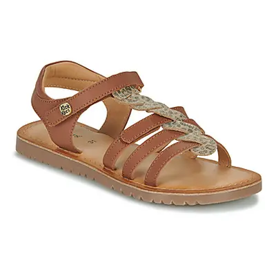 Kickers BRAHMIA girls's Children's Sandals in Brown