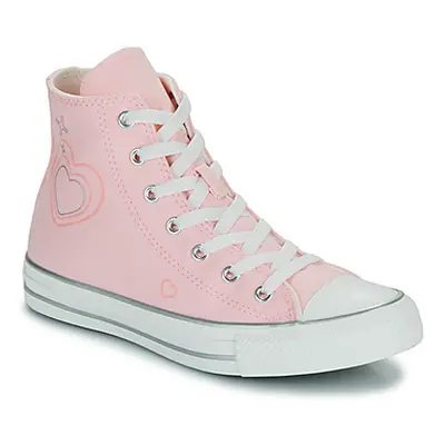 Converse CHUCK TAYLOR ALL STAR girls's Children's Shoes (High-top Trainers) in Pink