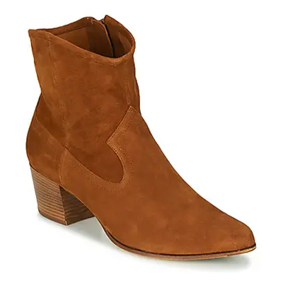 Unisa GALVEZ women's Low Ankle Boots in Brown