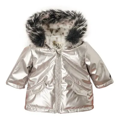 Ikks XV42000 girls's Children's Parka in Silver