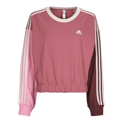 Adidas 3S CR SWT women's Sweatshirt in Bordeaux