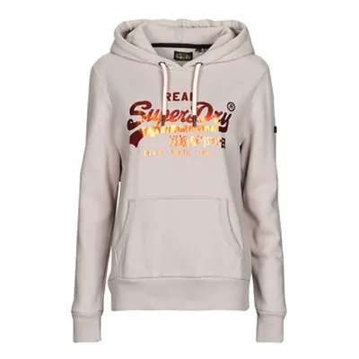 Superdry VL EMBELLISH HOOD women's Sweatshirt in Beige