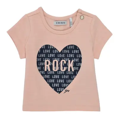 Ikks XS10120-31 girls's Children's T shirt in Pink