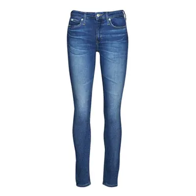 Calvin Klein Jeans MID RISE SKINNY women's in Blue