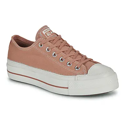 Converse CHUCK TAYLOR ALL STAR LIFT PLATFORM MIXED MATERIAL women's Shoes (Trainers) in Pink