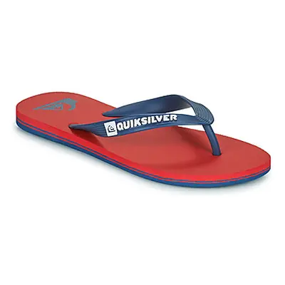 Quiksilver MOLOKAI YOUTH boys's Children's Flip flops / Sandals in Red