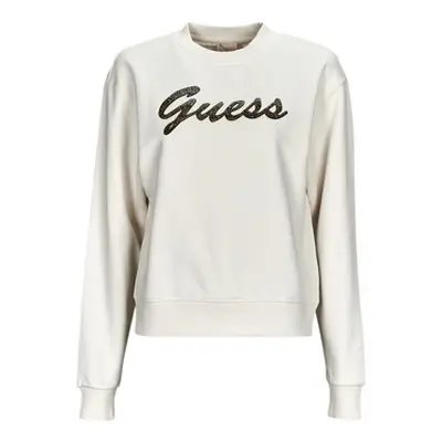 Guess CN GUESS SHINY SWEATSHIRT women's Sweatshirt in White