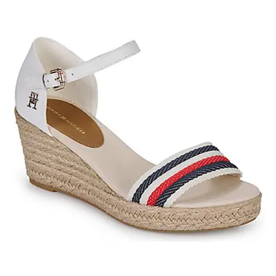 Tommy Hilfiger MID WEDGE CORPORATE women's Sandals in White