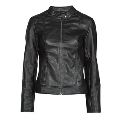 JDY JDYEMILY women's Leather jacket in Black