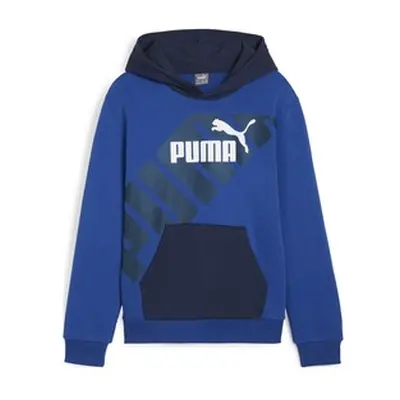 Puma PUMA POWER GRAPHIC HOODIE TR B boys's Children's sweatshirt in Blue