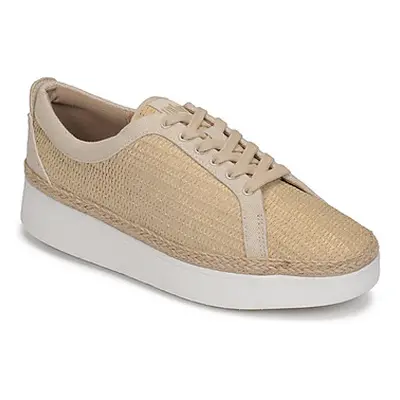 FitFlop RALLY BASKET WEAVE SNEAKERS women's Shoes (Trainers) in Beige