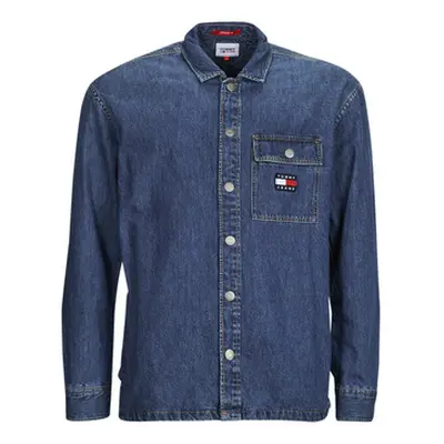 Tommy Jeans TJM CLASSIC DENIM OVERSHIRT men's Long sleeved Shirt in Blue