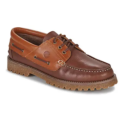 Casual Attitude AMAKO men's Boat Shoes in Brown