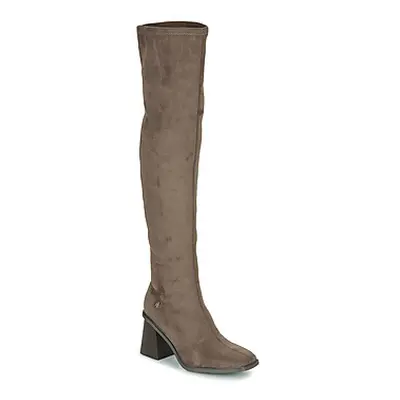 Vanessa Wu AMANDINE women's High Boots in Brown