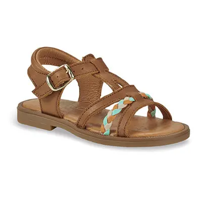 GBB NONETTE girls's Children's Sandals in Brown