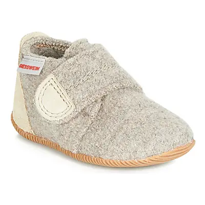 Giesswein OBERSTAUFFEN boys's Children's Slippers in Beige