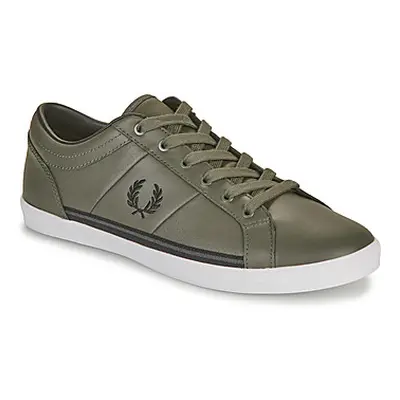 Fred Perry BASELINE PERF LEATHER men's Shoes (Trainers) in Kaki