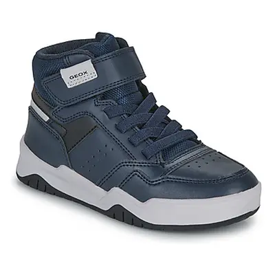 Geox J PERTH BOY boys's Children's Shoes (High-top Trainers) in Marine