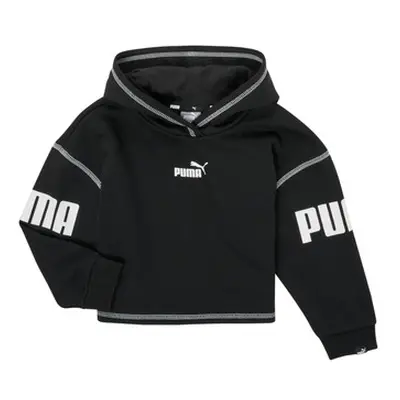 Puma PUMA POWER HOODIE girls's Children's Sweatshirt in Black